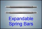 Expandable spring bars to fit a range of watch strap sizes from WatchBattery (UK) Ltd