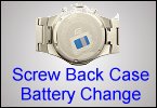 How do I replace the battery in my watch?