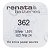 362 Watch Battery SR721SW, SR58, SR721