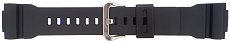 Casio GA-800BL Watch Strap - Black and Green Resin Watch Band for GA-800