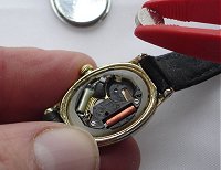 Snap back watch case